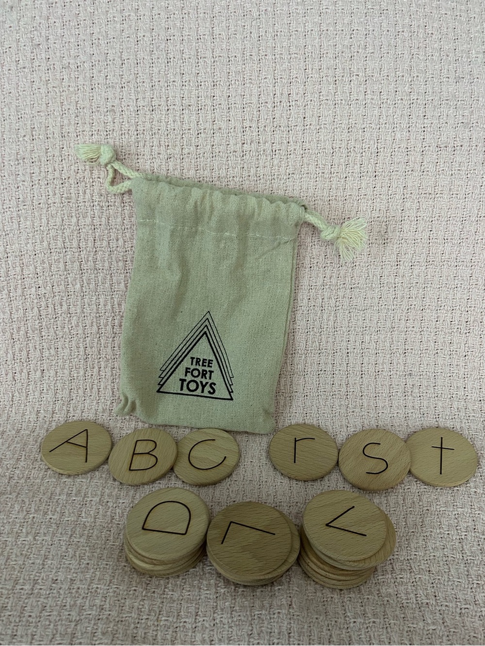 Tree Fort Toys - Wooden Alphabet Discs Set for Kids